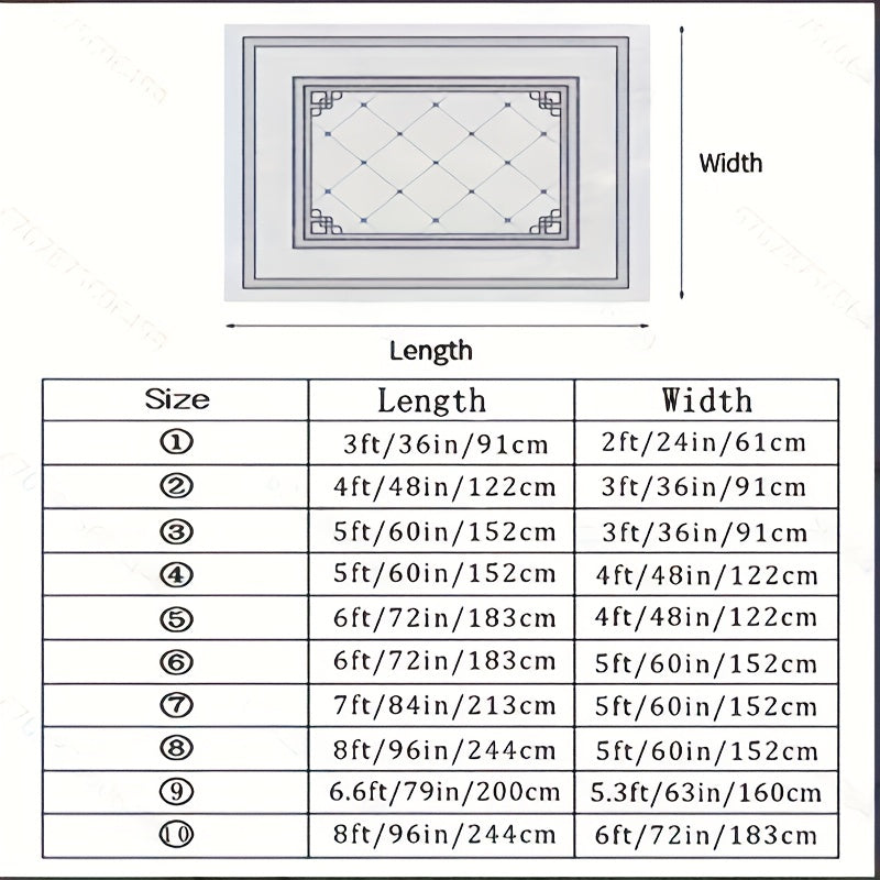 Mjuk Plyschmatta Shaggy för Hemmet 3