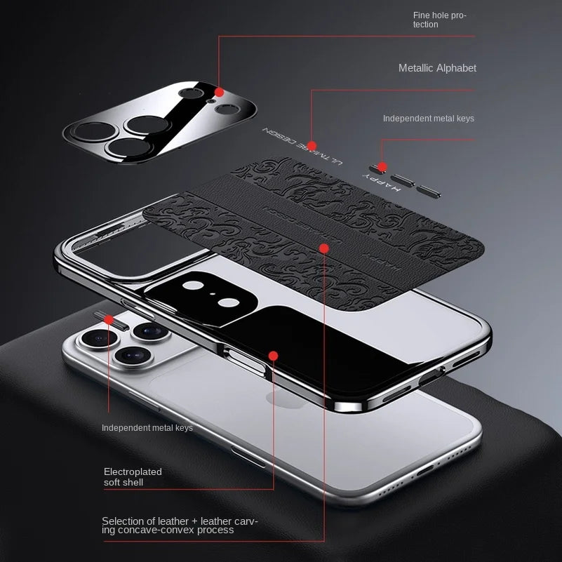 Mobilfodral för iPhone 17 Pro Max med präglad design 5