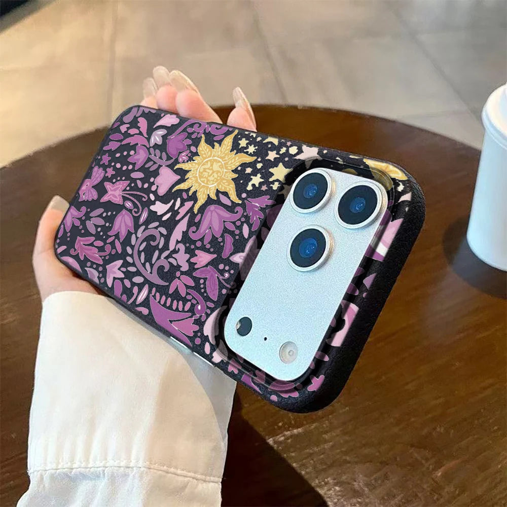 Mobilfodral för iPhone med Retro Blommor och Bumper Design 13