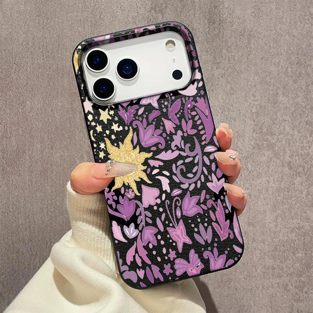 Mobilfodral för iPhone med Retro Blommor och Bumper Design 4