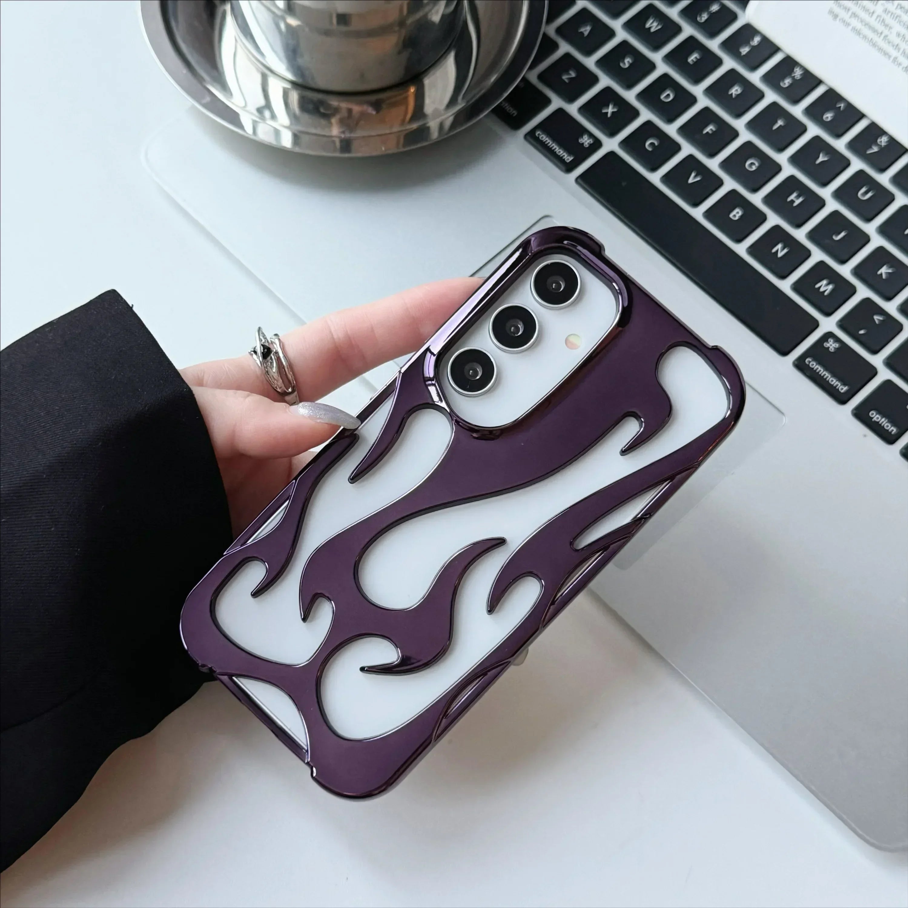 Mobilskal med 3D Eldmönster för Samsung Galaxy 11