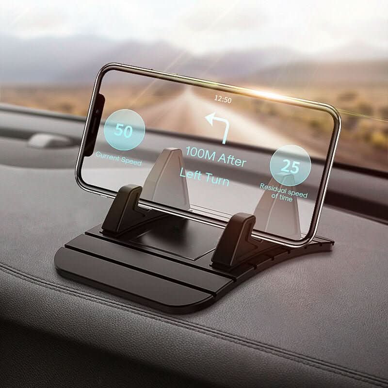 Mobiltelefonhållare för bilen med halkskydd 0