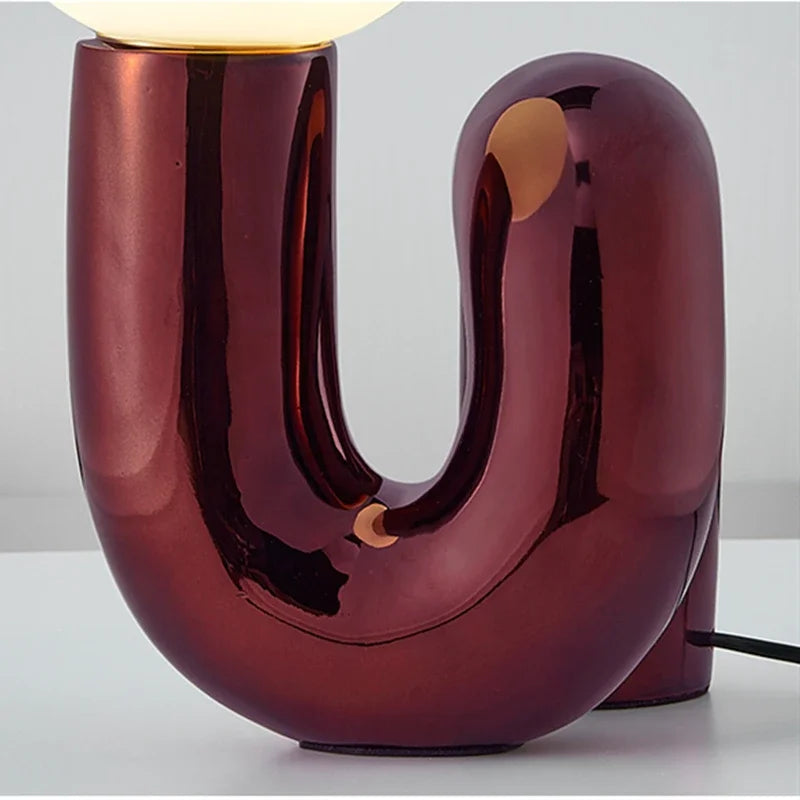 Modern Bordslampa Klart Glas Minimalistisk Design 3