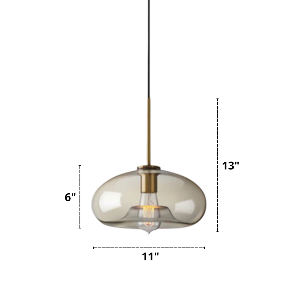 Modern Hänglampa i Glas 13