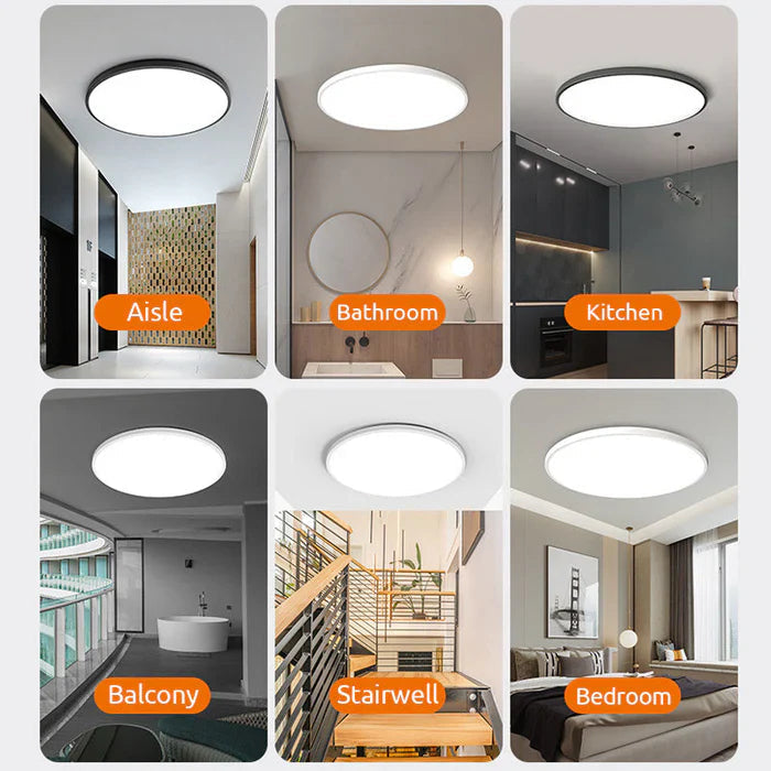 Modern Taklampa för Vardagsrum och Sovrum - Rund Design med LED-belysning 8
