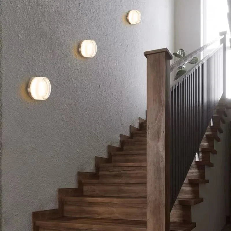 Modern Vägglampa Rund Design för Inomhusbruk - Sänglampa Vägg eller Badrumslampa Vägg 1