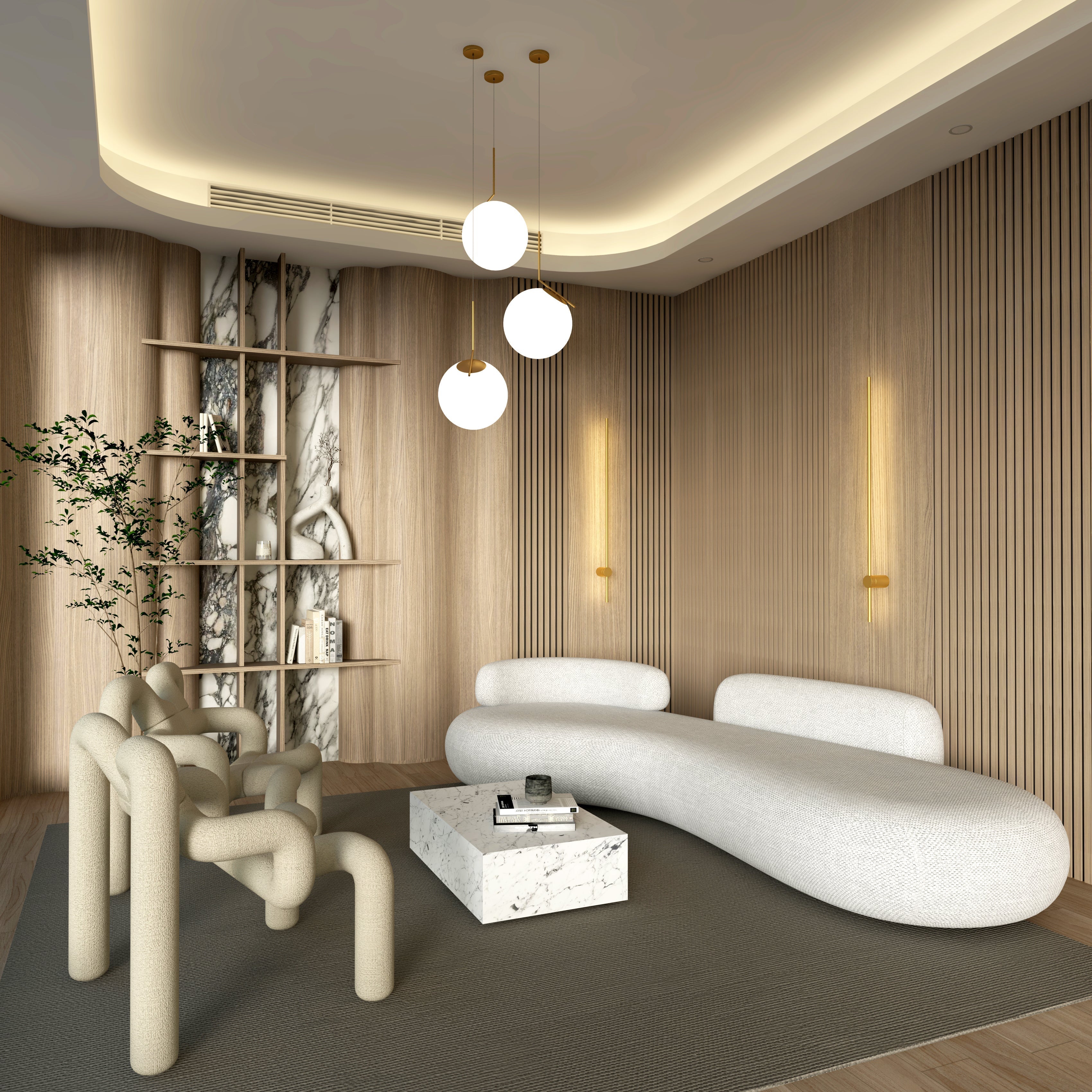 Modern Vägglampa för Hemmet 1