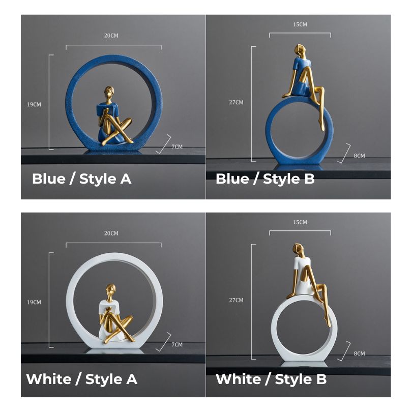 Moderna Abstrakta Prydnad för Skrivbord 0