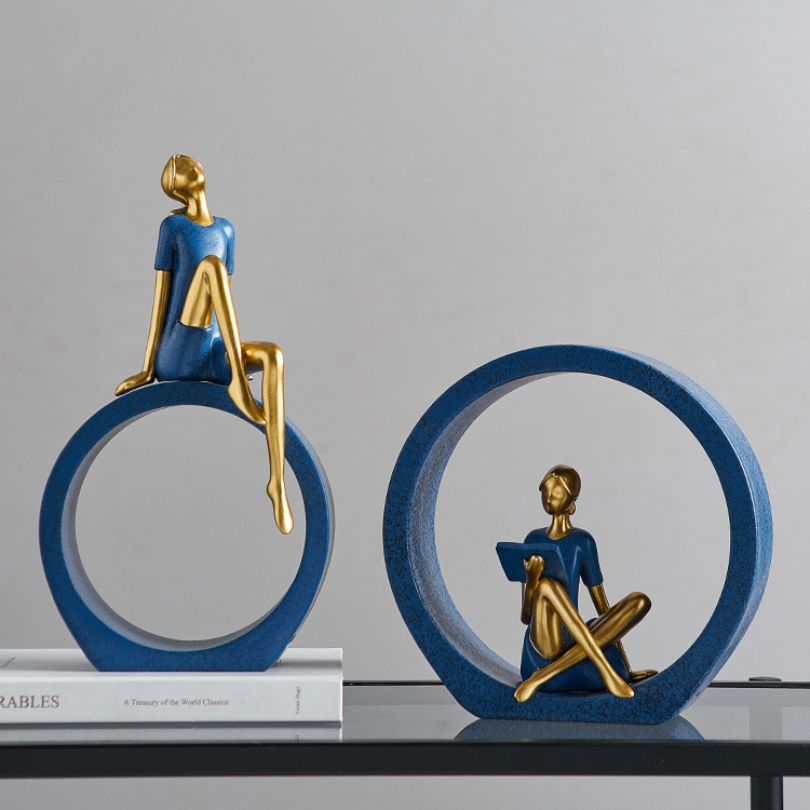 Moderna Abstrakta Prydnad för Skrivbord 2