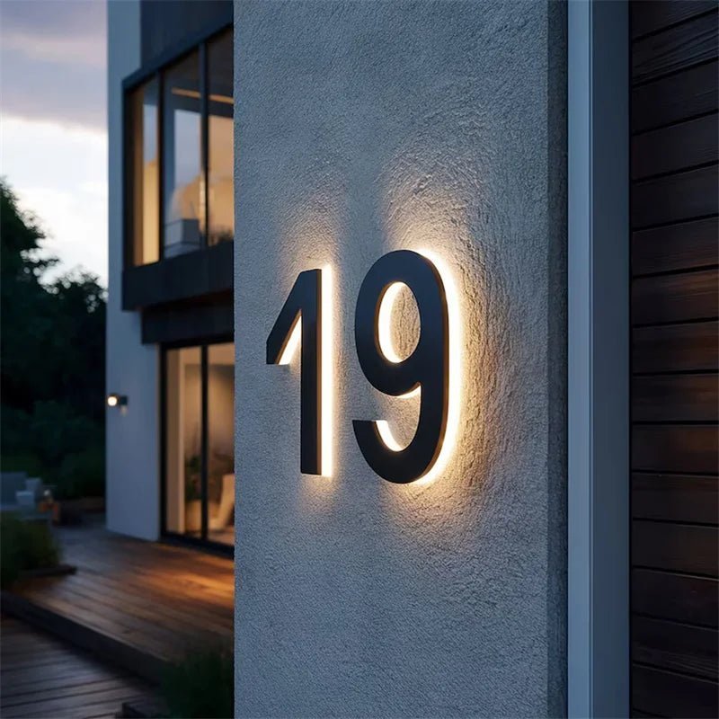 Moderna LED-husnummer för Hemmet 1