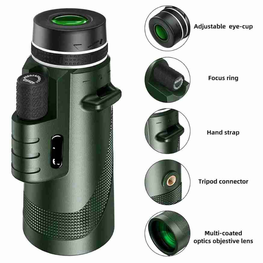 Monokulärt Teleskop 600x Ultra-Zoom för Utomhusbruk 6