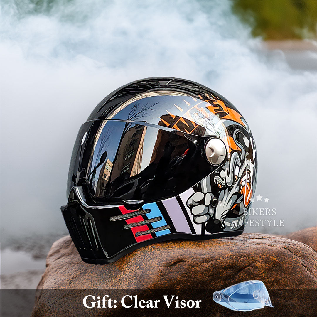 Motorcykelhjälm Grand Tour Full Face 8