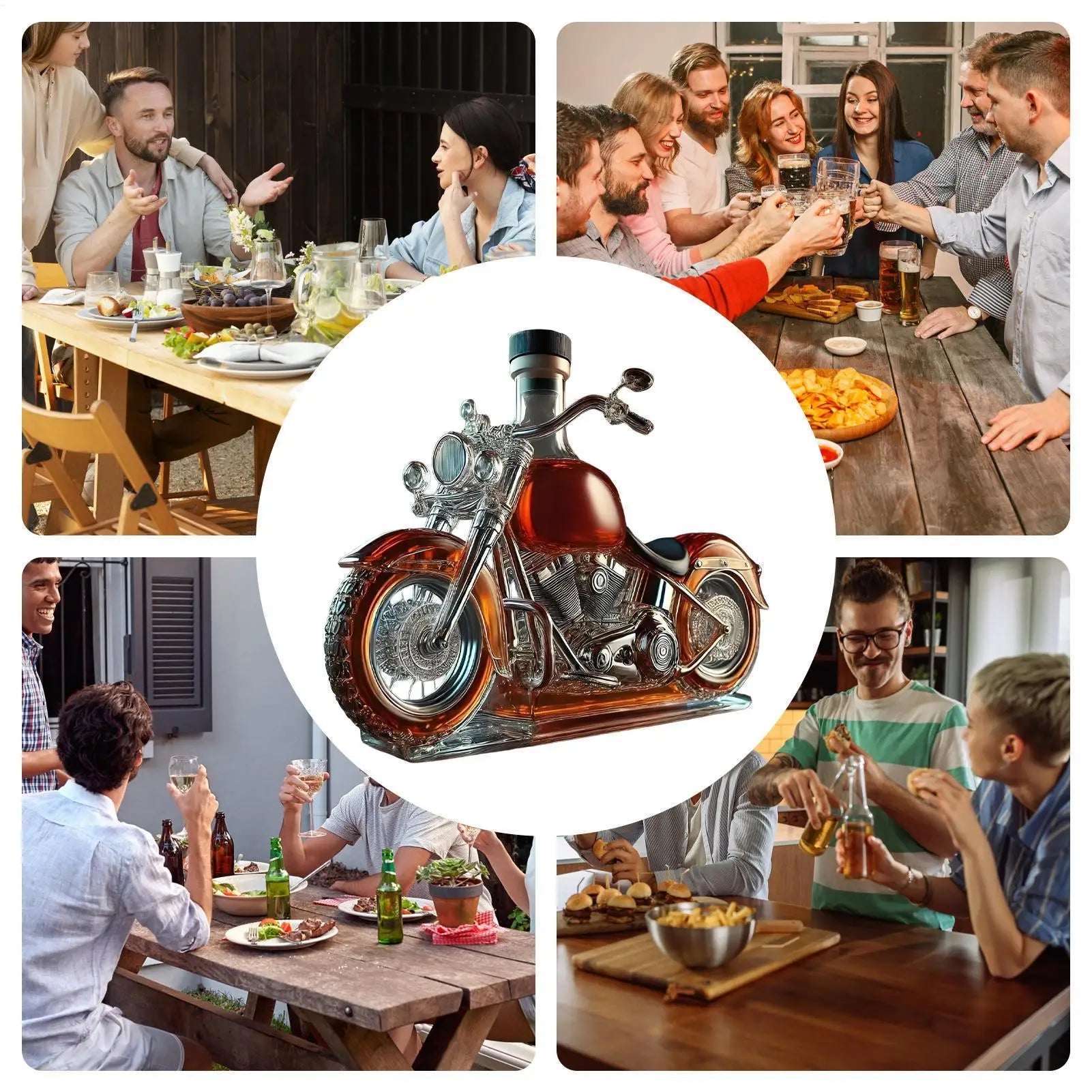 Motorcykelinspirerad Karaff för Whisky och Vin 4