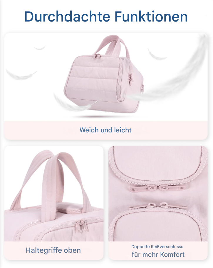 Multifunctional Toiletry Bag 4-in-1 Stylish Travel Organizer 4