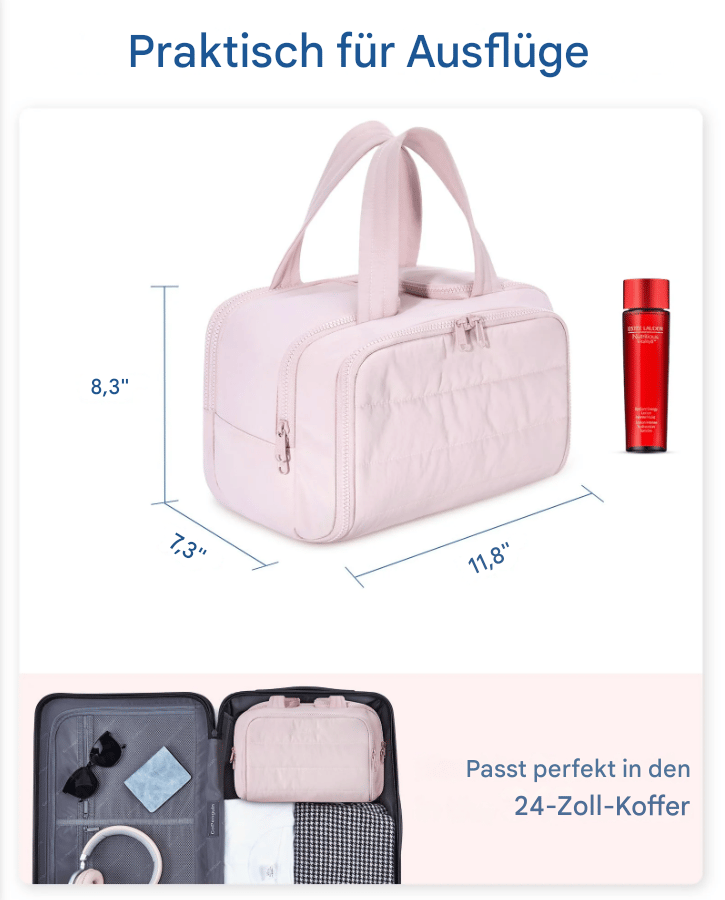 Multifunctional Toiletry Bag 4-in-1 Stylish Travel Organizer 8