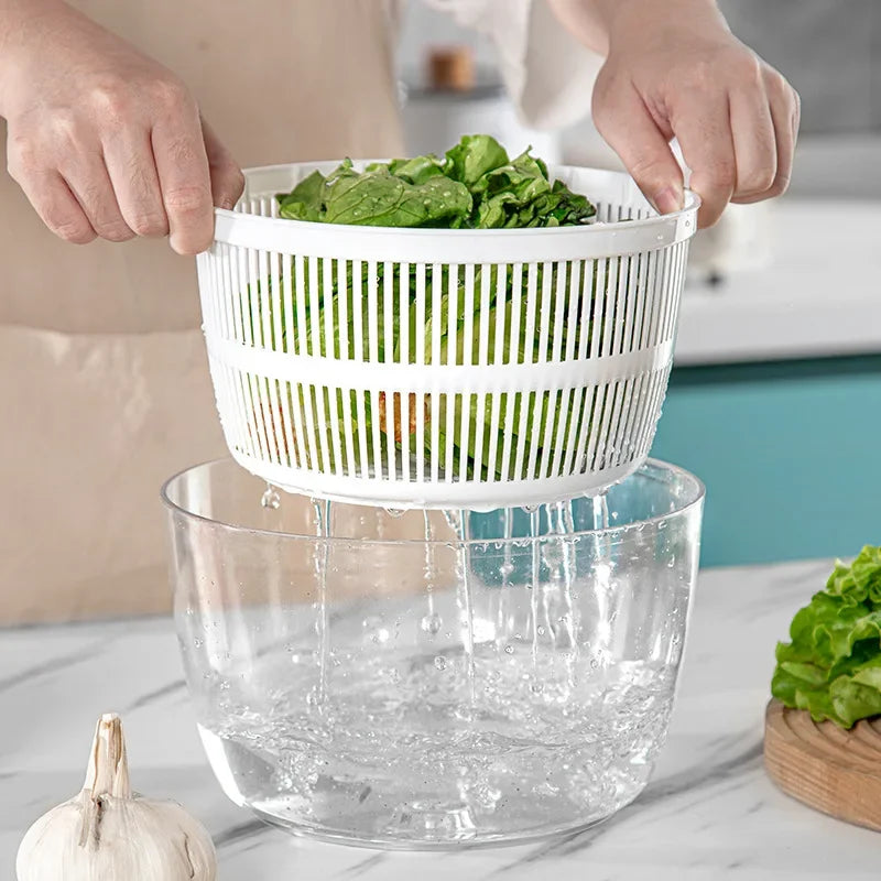 Multifunktionell Grönsakstvätt och Sallad Spinner 3