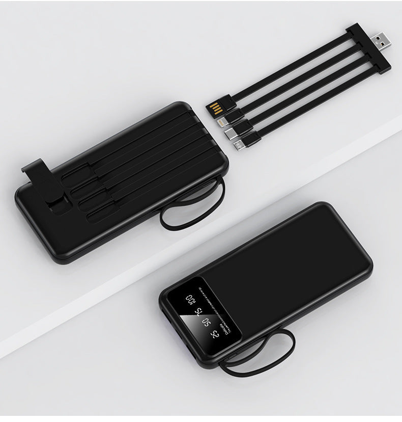 Multifunktionell Powerbank med Integrerade Laddningskablar för Resor och Vardag 2