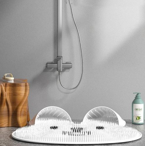 Multifunktionell Silikonmassagematta för Dusch 2