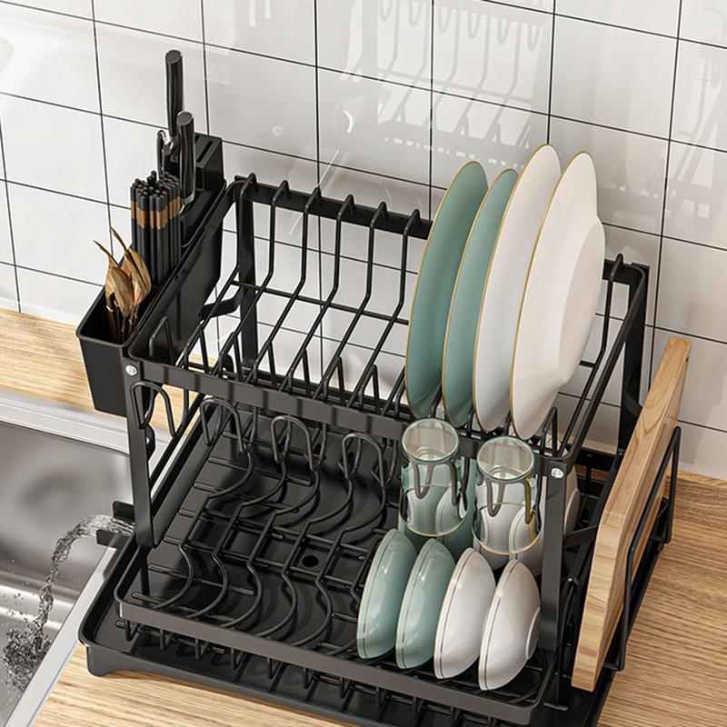 Multifunktionellt Diskställ för Effektiv Torkning i Modern Design 6
