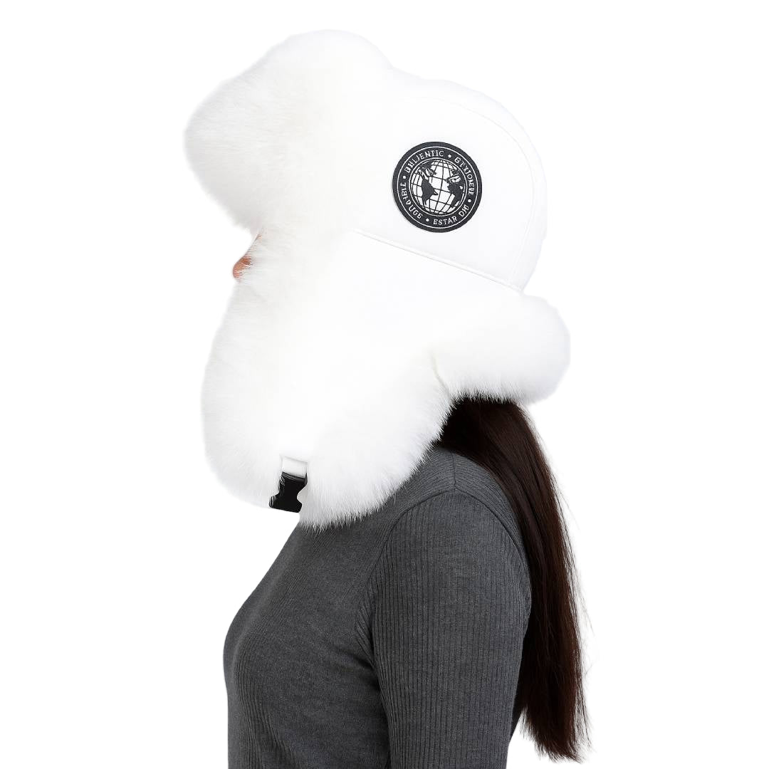 Naisten Talvihattu Korvaläpillä Trendikäs Trapper-Design 0