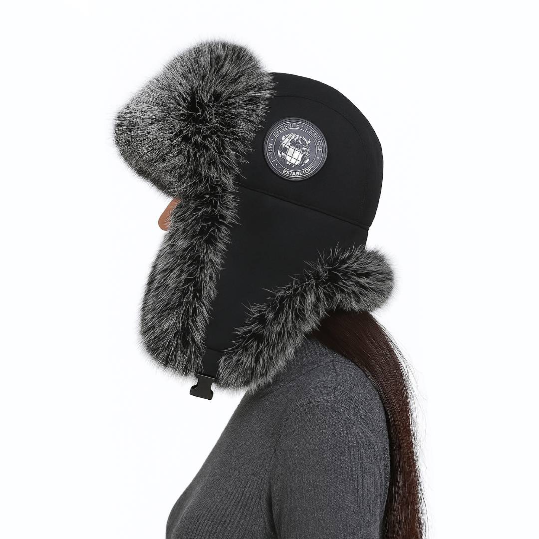 Naisten Talvihattu Korvaläpillä Trendikäs Trapper-Design 1