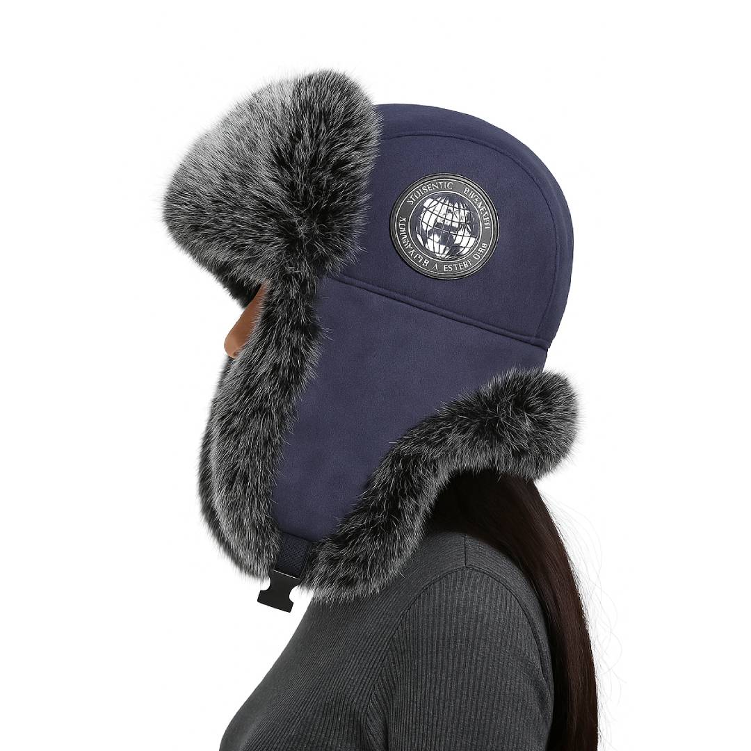 Naisten Talvihattu Korvaläpillä Trendikäs Trapper-Design 2