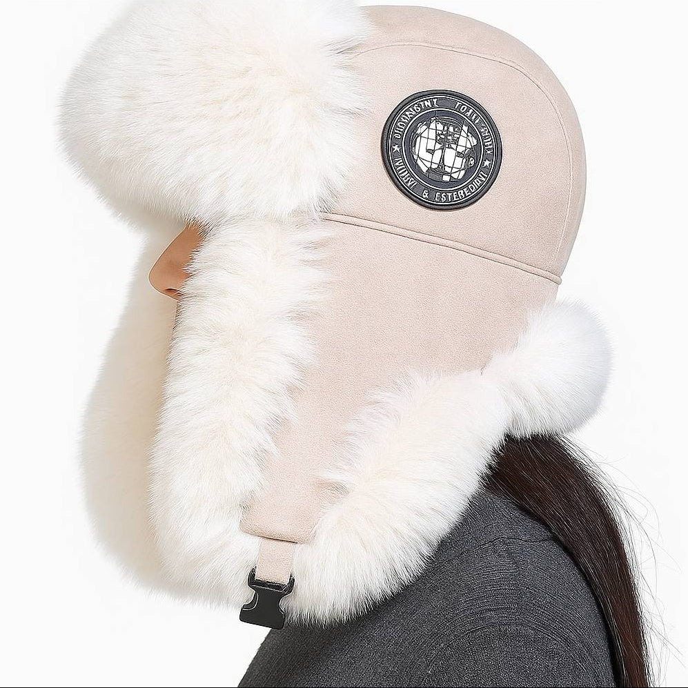 Naisten Talvihattu Korvaläpillä Trendikäs Trapper-Design 3