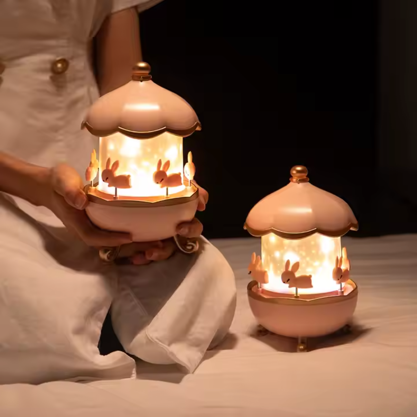 Nattlampa för Barn med Stjärnhimmel och Roterande Projektion 5