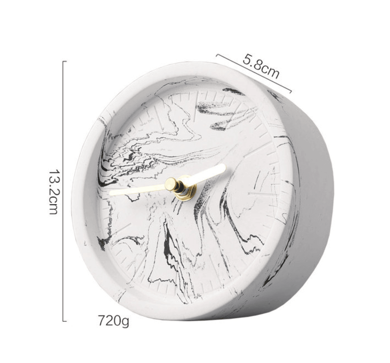 Nordisk Cement Bordsklocka Modern Design 6