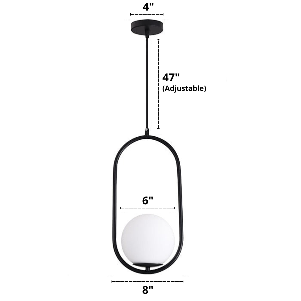 Nordisk Pendellampa i Glas 10