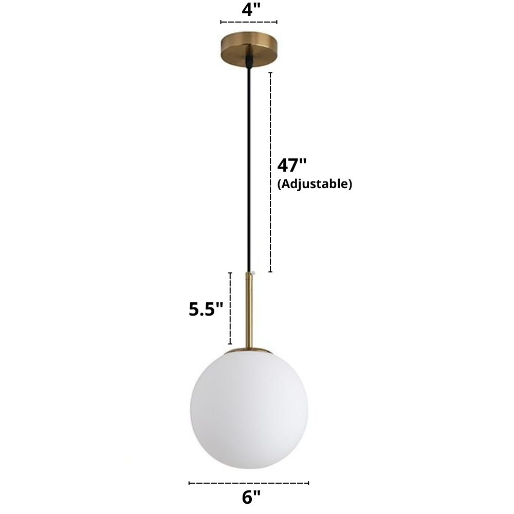 Nordisk Pendellampa i Glas 20