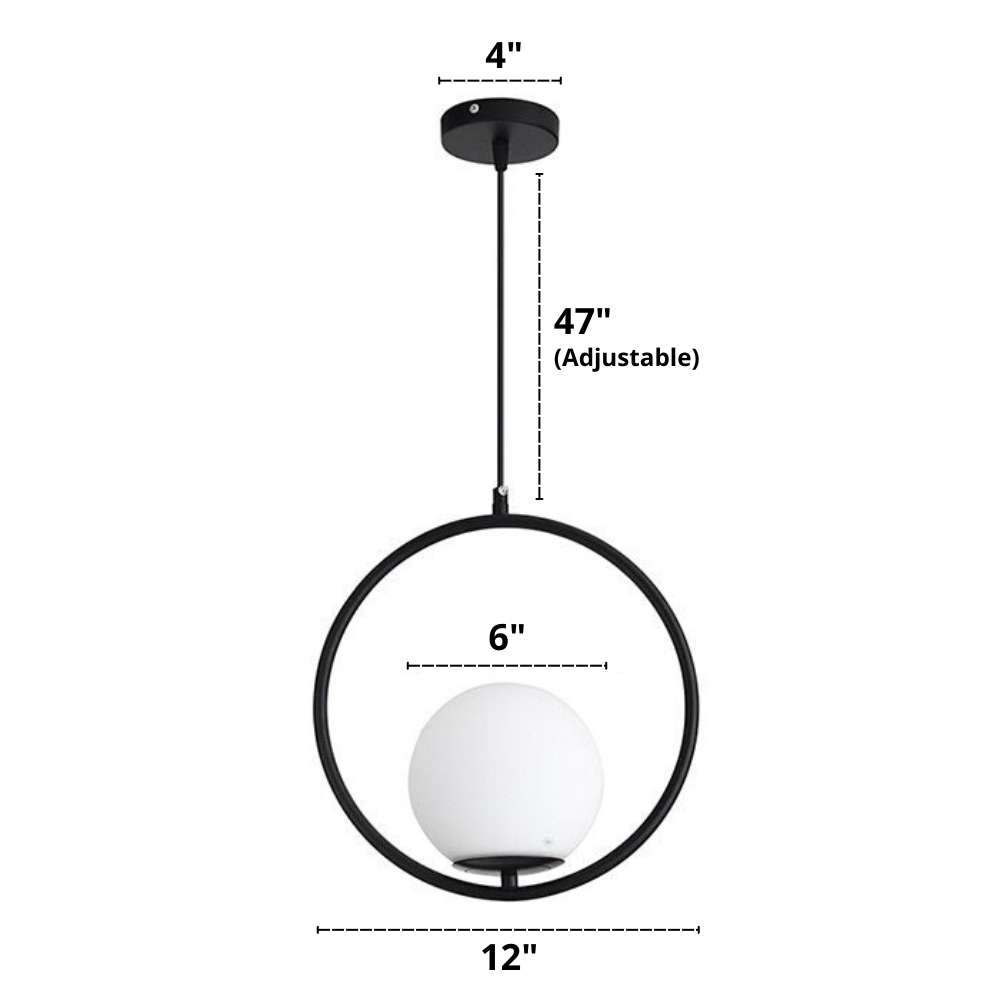 Nordisk Pendellampa i Glas 21