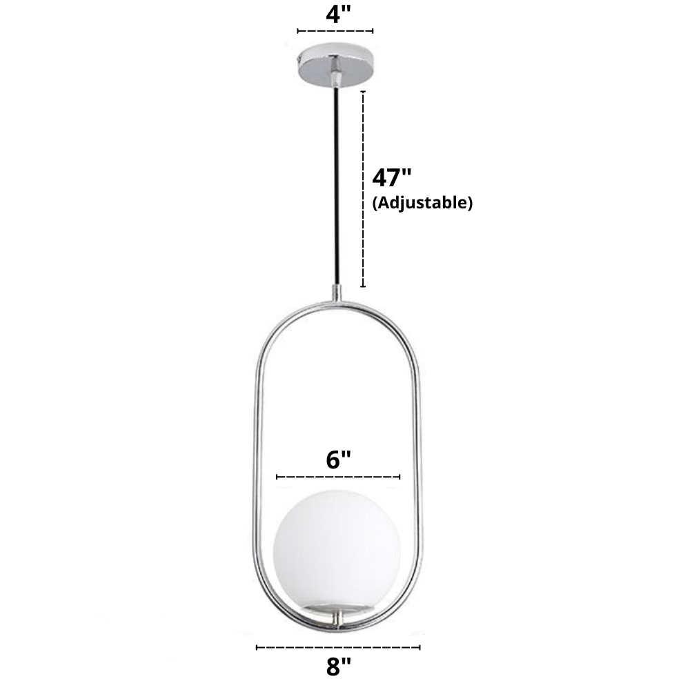 Nordisk Pendellampa i Glas 22