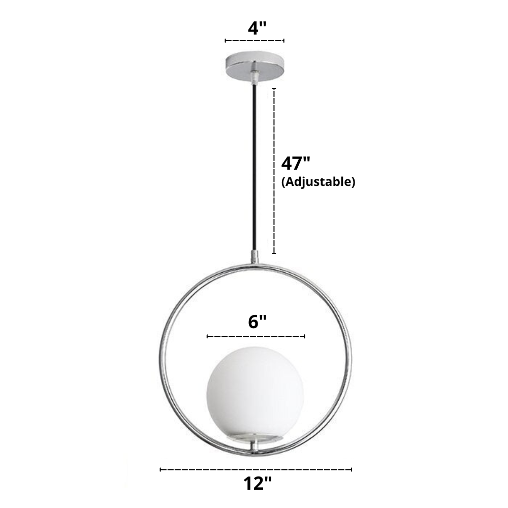 Nordisk Pendellampa i Glas 9