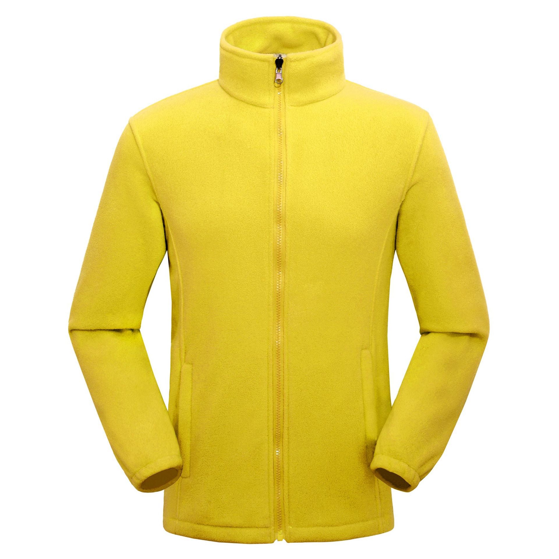 Lätt fleecejacka med full dragkedja för kvinnor