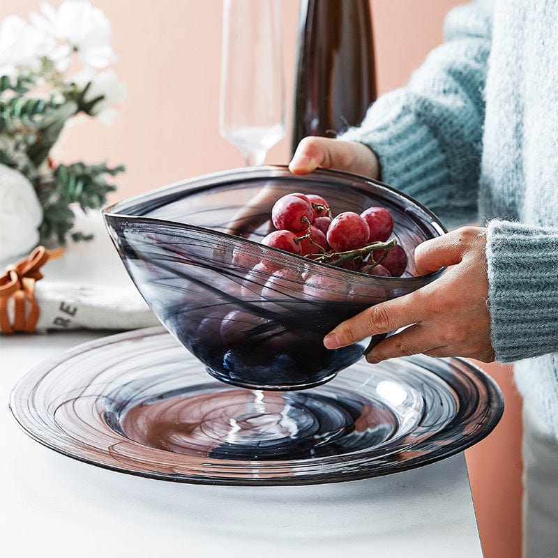 Oregelbunden Salladsskål i Glas 0