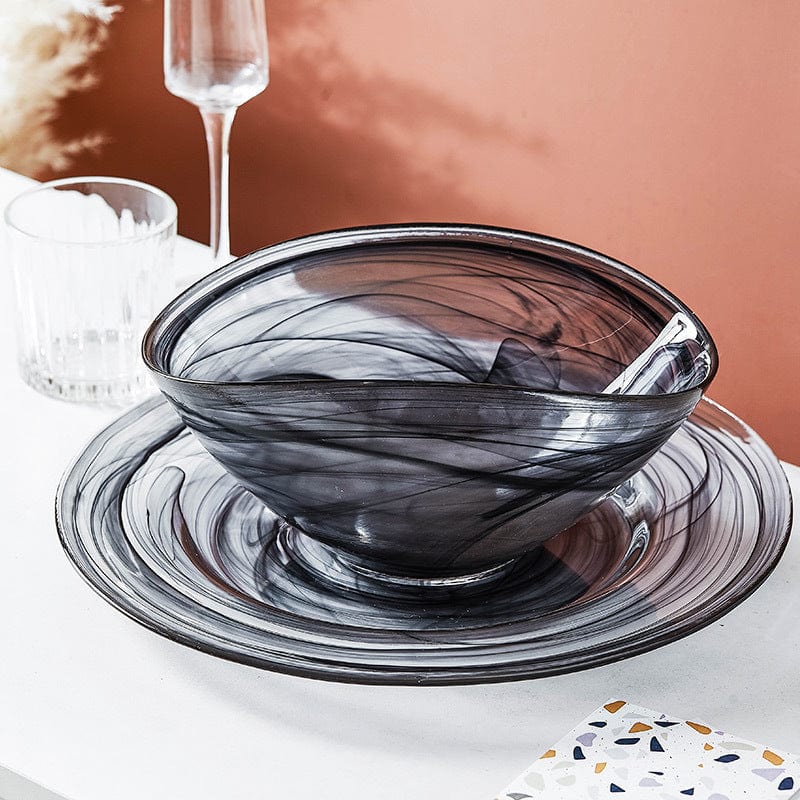 Oregelbunden Salladsskål i Glas 1