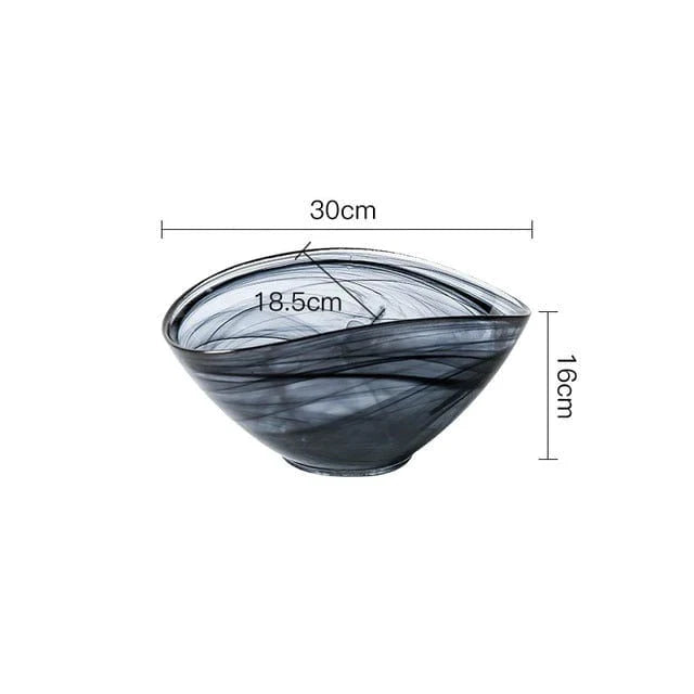 Oregelbunden Salladsskål i Glas 6