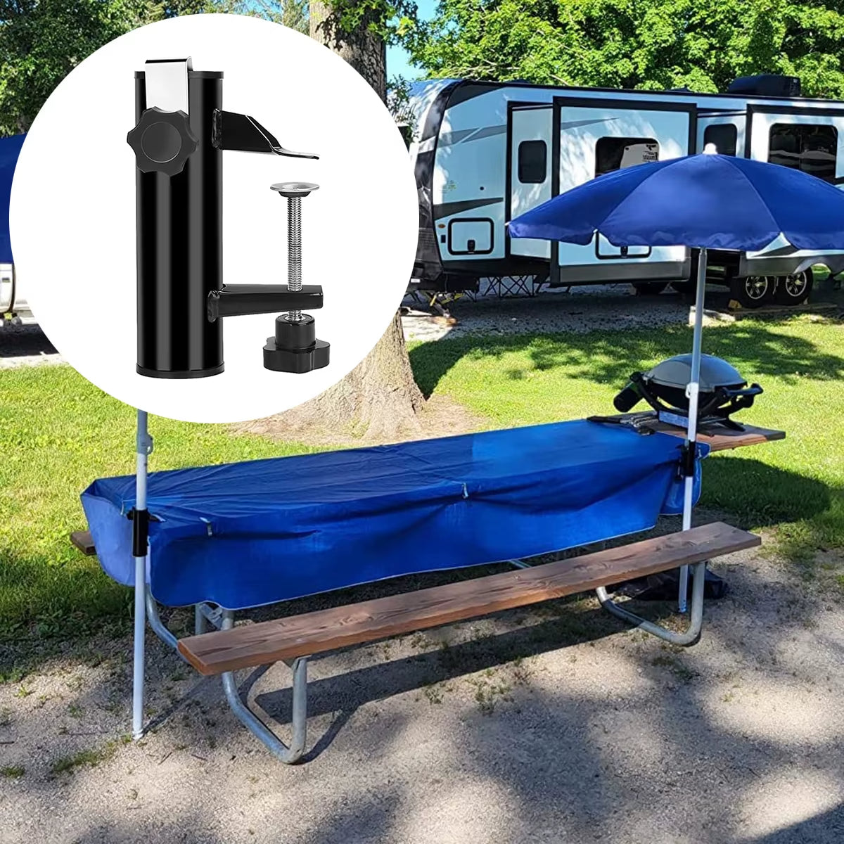 Parasollhållare för utomhusbruk 4