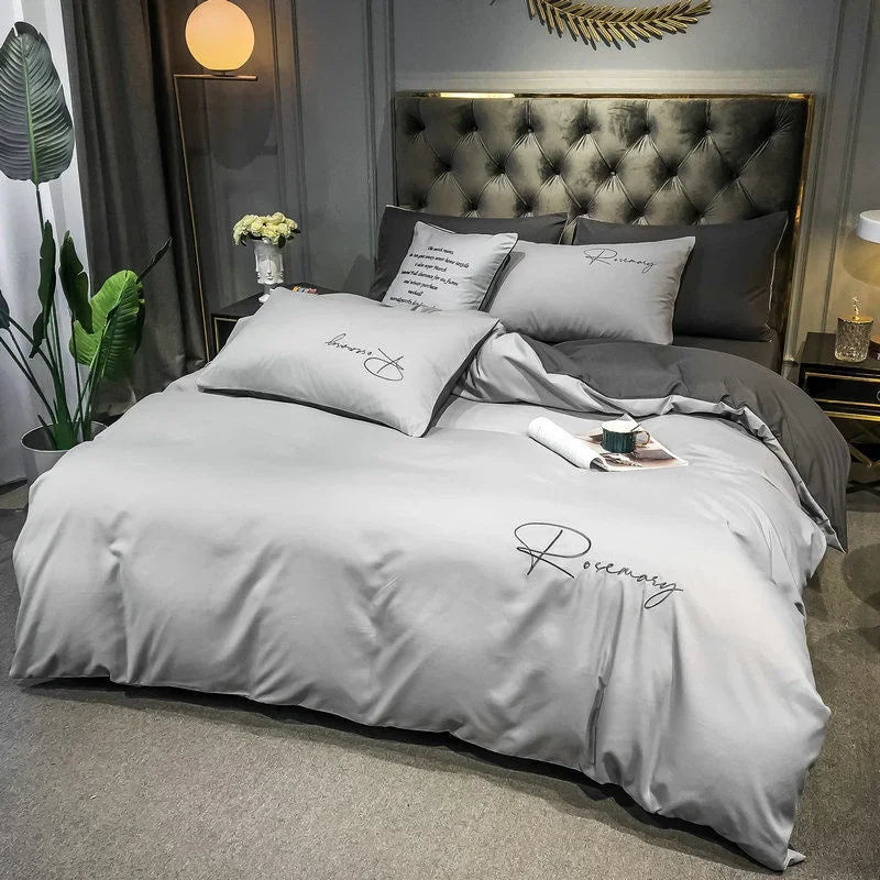Påslakan med Broderi - Sängkläder för Elegant Sovrum 4