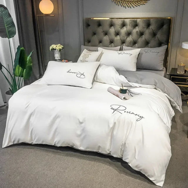 Påslakan med Broderi - Sängkläder för Elegant Sovrum 6