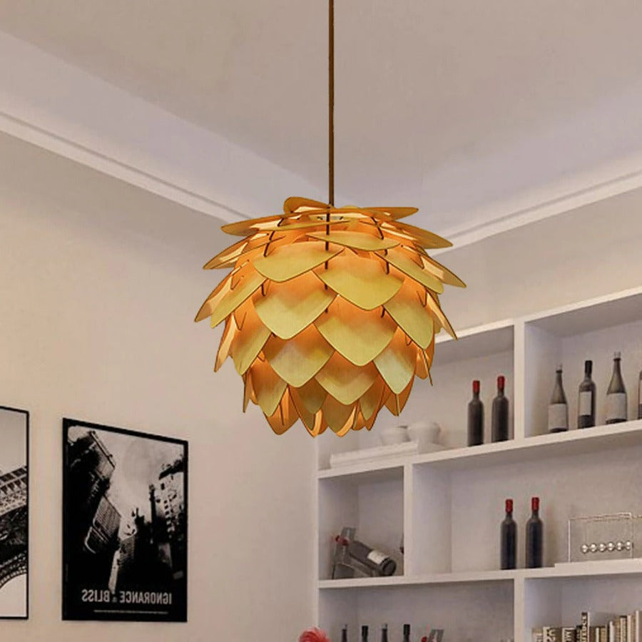 Pendellampa Kök Med Kottedesign För En Naturlig Atmosfär 0