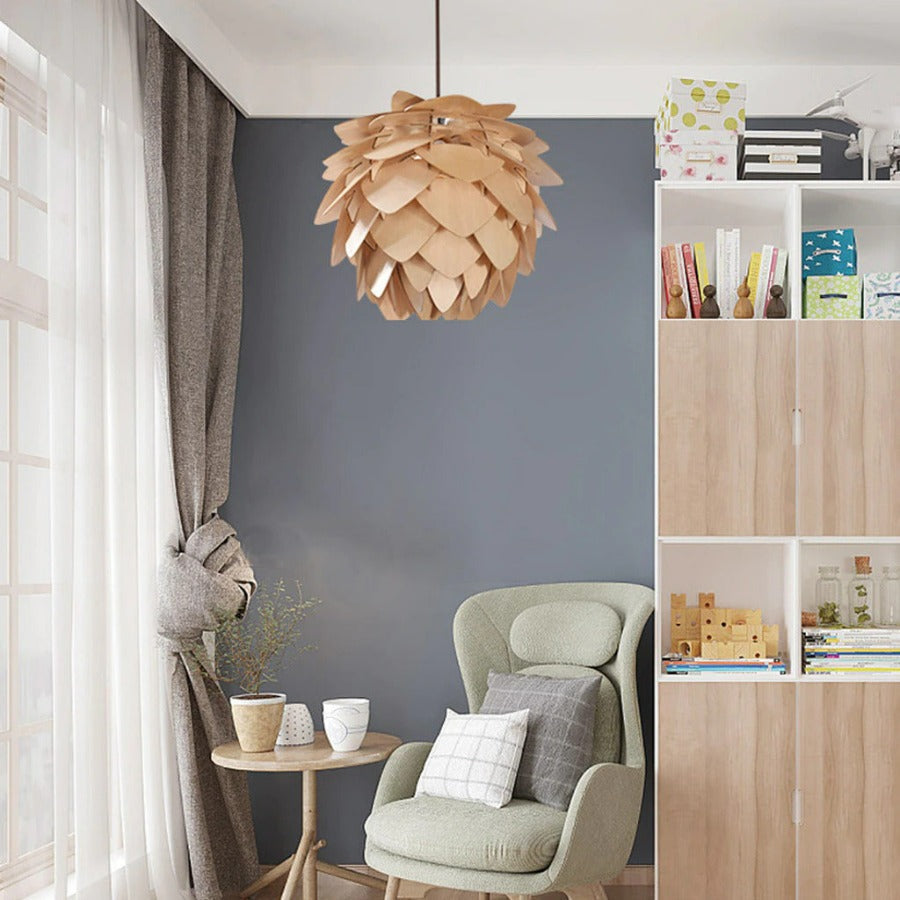 Pendellampa Kök Med Kottedesign För En Naturlig Atmosfär 4