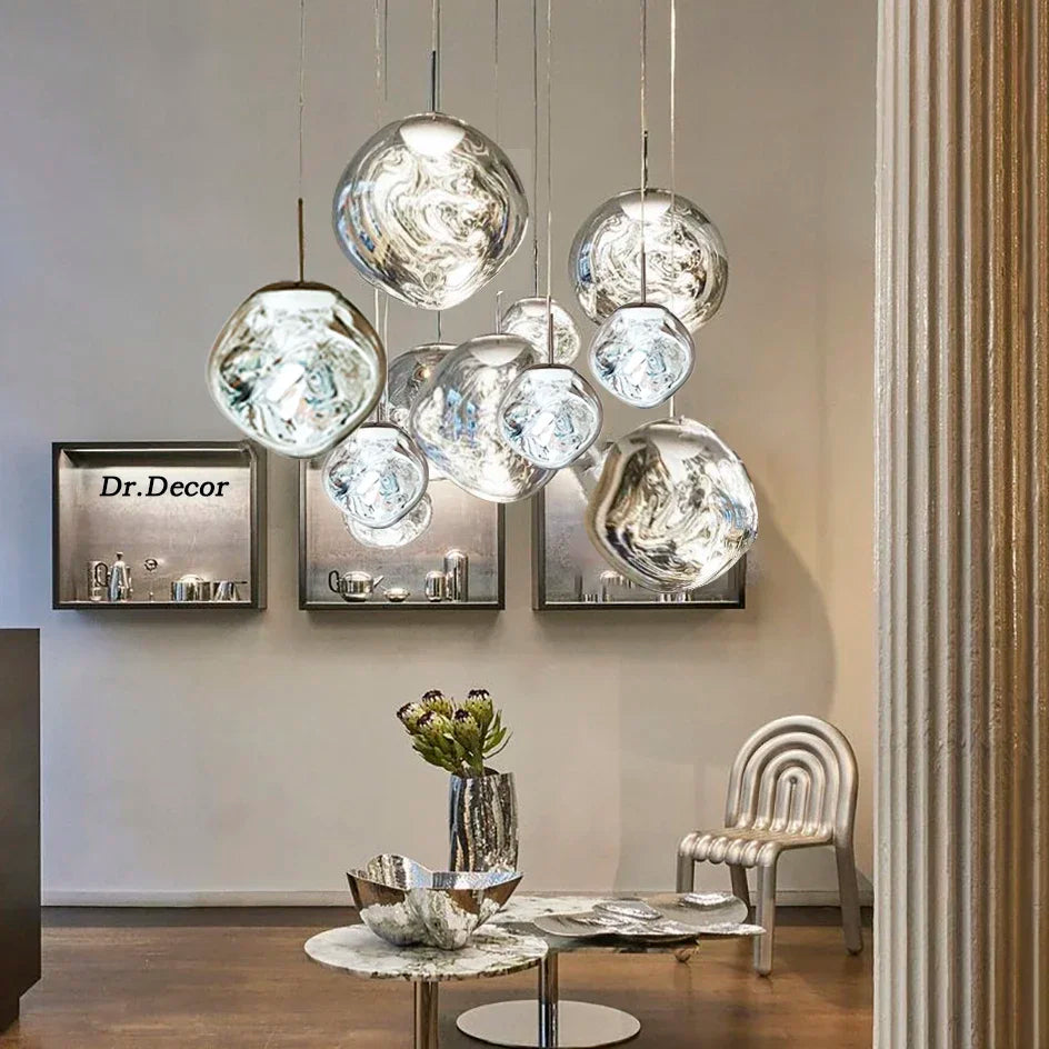 Pendellampa Taklampa Vardagsrum Skandinavisk Design Glas 1