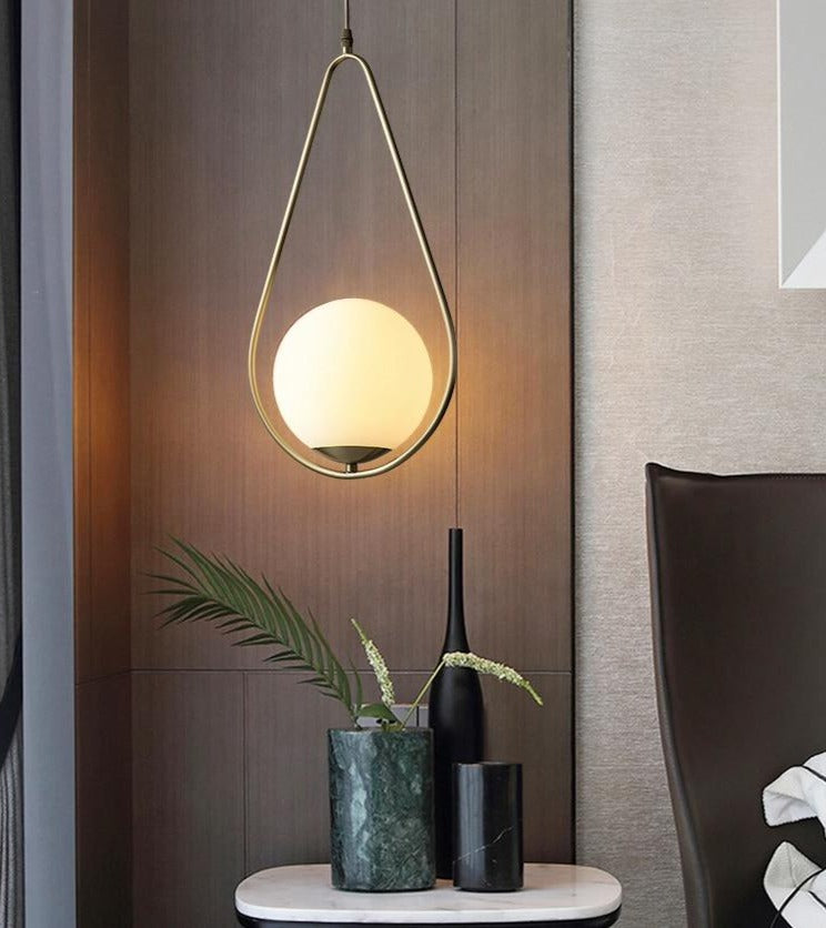 Pendellampa i Glas med Justerbar Upphängning 15
