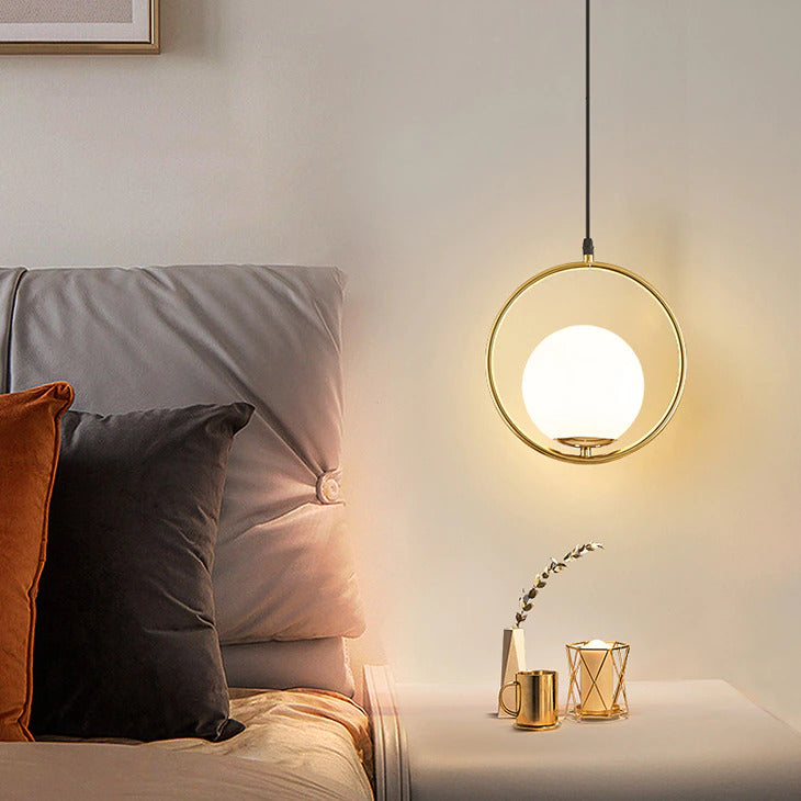 Pendellampa i Glas med Justerbar Upphängning 6