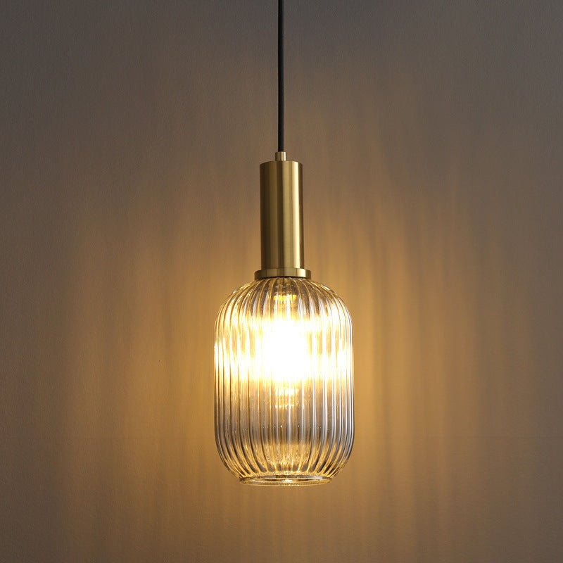 Pendellampa i glas med vintage design 7