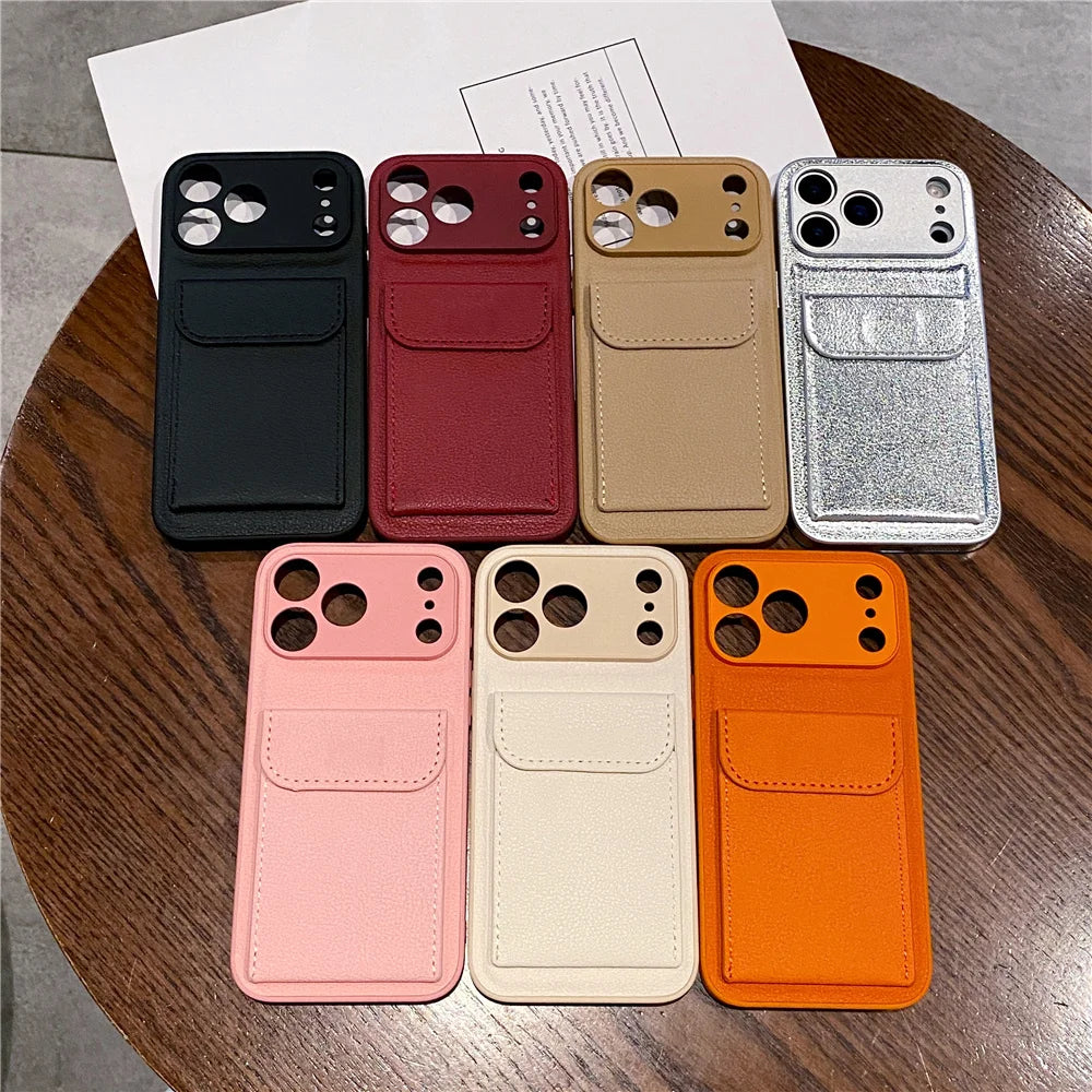 Plånboksfodral för iPhone med kortfack 5