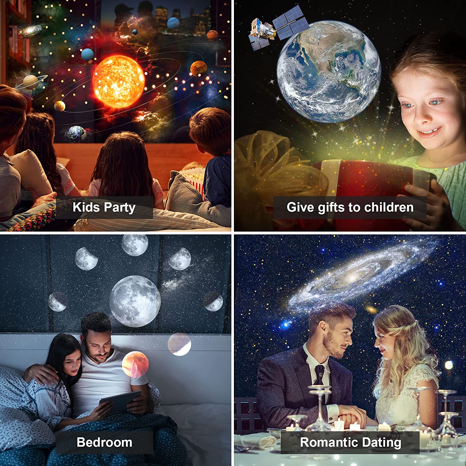 Planetarium-projektor för Hemmet 360° Roterbar 5