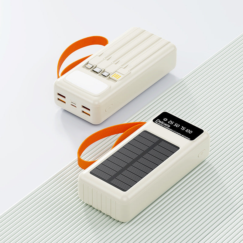 Portabel Powerbank med Solenergi och Flera USB-portar 0